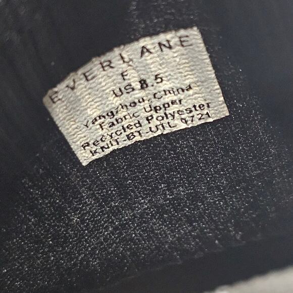 EVERLANE The Utility Boot in ReKnit Washed Charcoal Black Size 8.5 - Picture 6 of 7